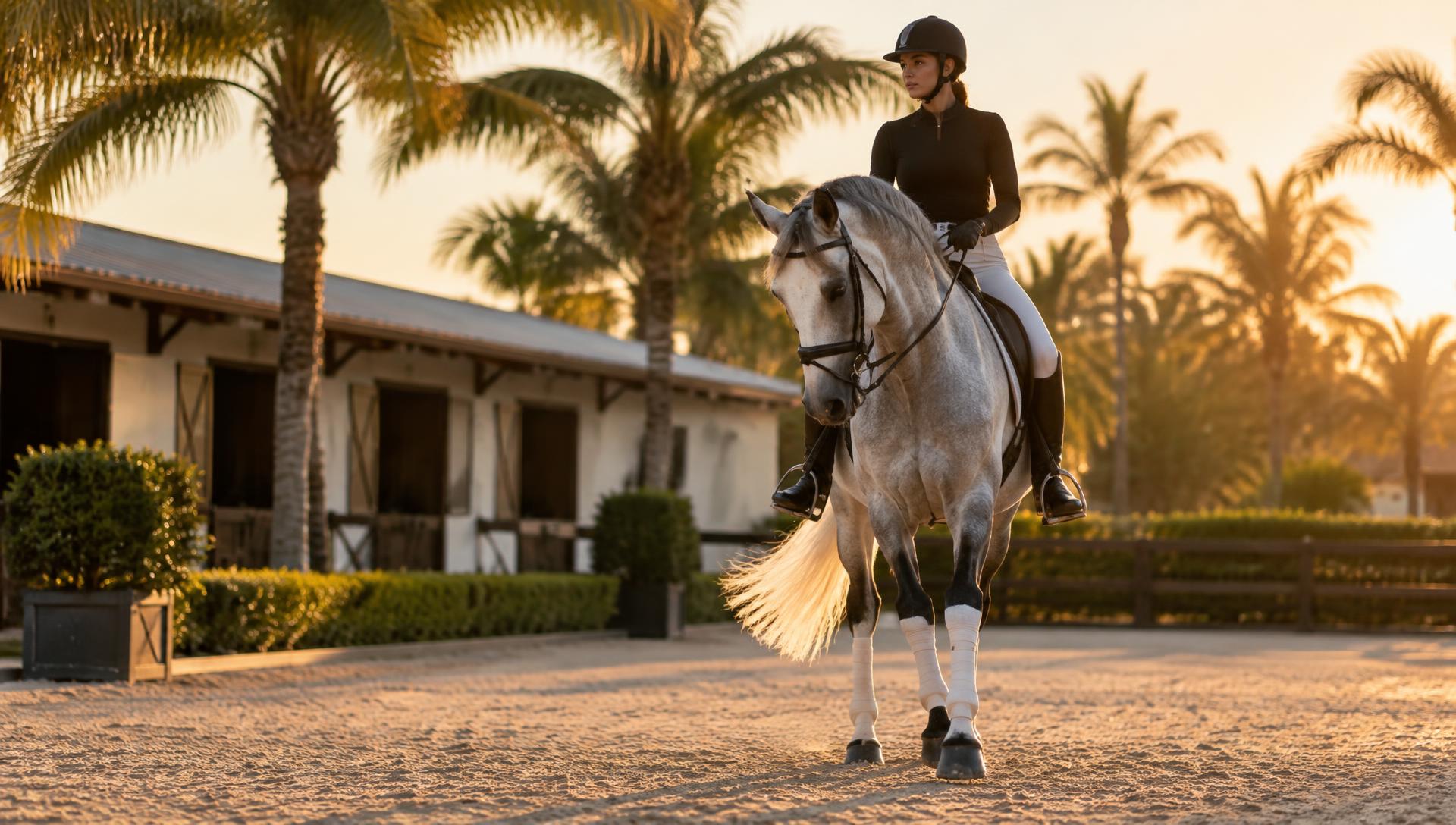 Pengalaman berkuda saat golden hour di Kharisma Stable Pontianak